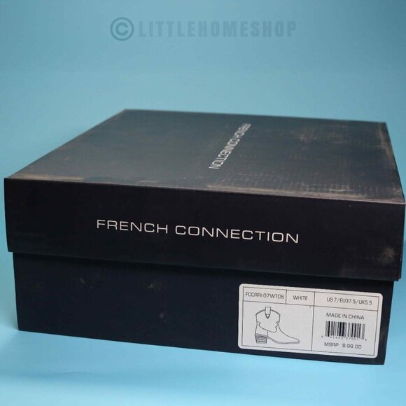 NEW! French Connection Carrie Bootie in White, Size 7 - Picture 2 of 9